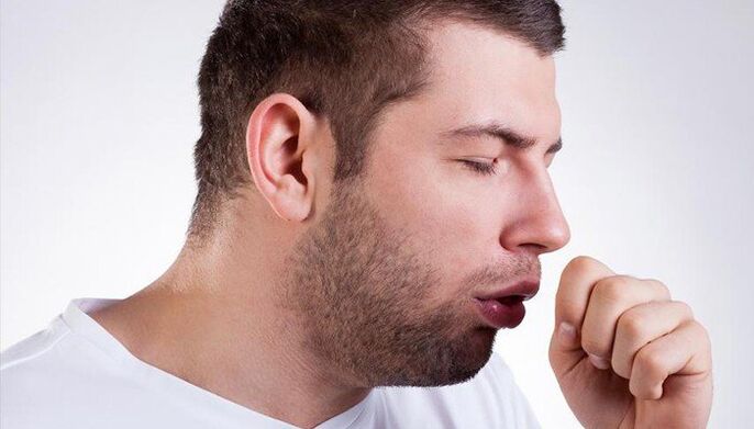 cough as a sign of the presence of parasites