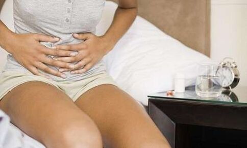 Abdominal pain can be caused by the presence of parasites in the body